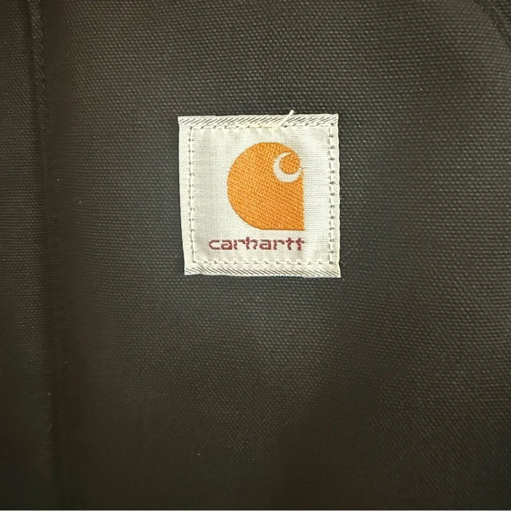Carhartt Men’s Black Canvas Quilted Lined Duck Work Arctic Vest XL